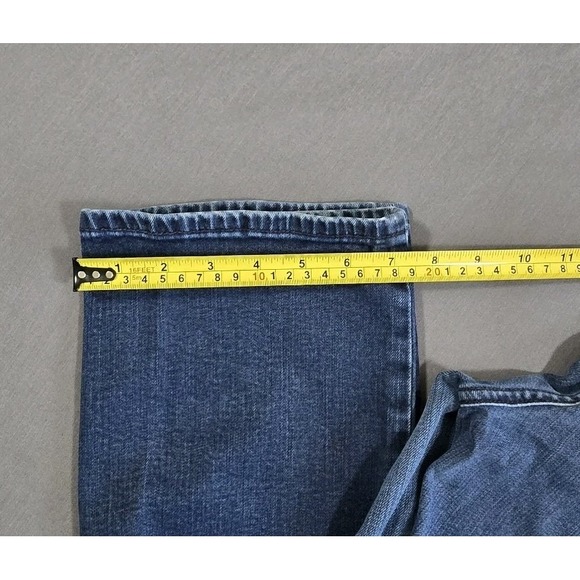 Talbots Curvy Straight Leg Jeans Women's Size 12 Blue Denim Stretch - Picture 12 of 12